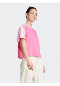 Adidas - adidas T-Shirt Essentials 3-Stripes IS1574 Różowy Loose Fit. Kolor: różowy. Materiał: bawełna #2