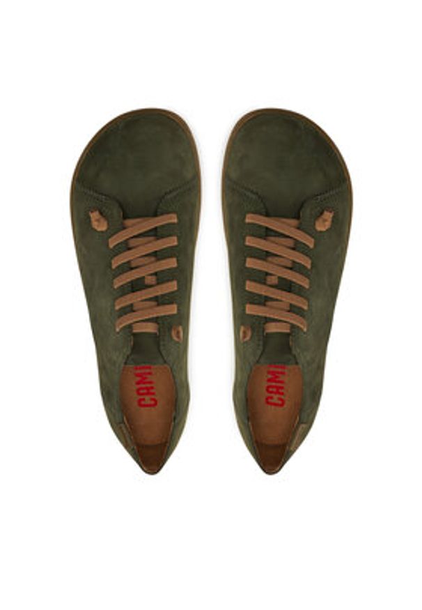 Camper Sneakersy Peu 17665-292 Khaki. Kolor: brązowy. Materiał: skóra, nubuk
