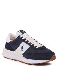 Polo Ralph Lauren Sneakersy Train 89 809878008004 Granatowy. Kolor: niebieski. Materiał: materiał