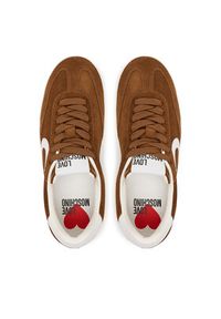 Love Moschino - LOVE MOSCHINO Sneakersy JA15112G1NIG021041 Brązowy. Kolor: brązowy. Materiał: skóra #5