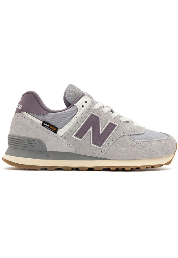 Buty unisex New Balance U574YGD – szare. Kolor: szary. Materiał: tkanina, guma, materiał, zamsz. Szerokość cholewki: normalna. Model: New Balance 574
