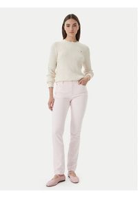 TOMMY HILFIGER - Tommy Hilfiger Sweter WW0WW44993 Écru Regular Fit. Kolor: kremowy. Materiał: bawełna #5