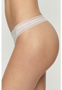 Calvin Klein Underwear - Stringi (3-pack). Kolor: wielokolorowy. Materiał: nylon, dzianina, elastan. Wzór: gładki #7