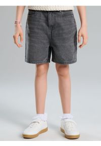 Sinsay - Szorty jeansowe - szary. Kolor: szary. Materiał: jeans