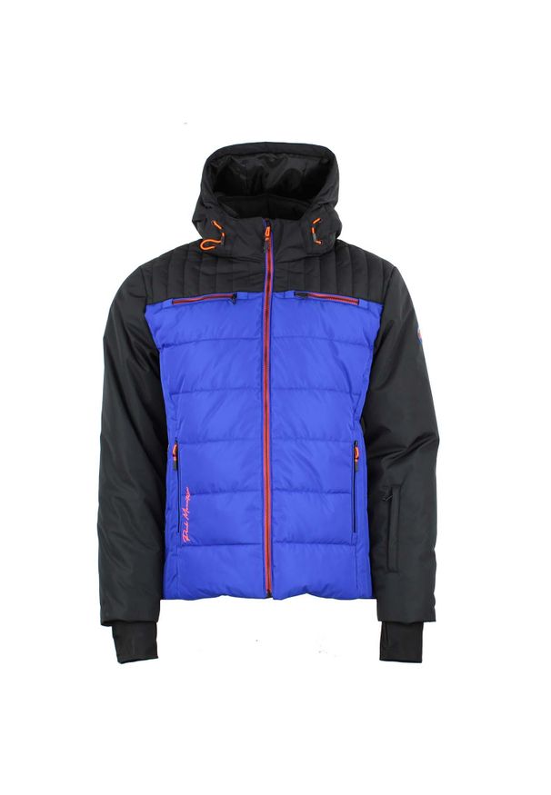 PEAK MOUNTAIN - Kurtka puchowa Peak Mountain Cadalpi. Kolor: wielokolorowy, niebieski, czarny. Materiał: puch. Sezon: zima. Sport: narciarstwo