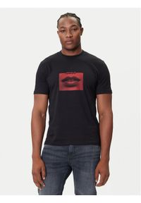Hugo - HUGO T-Shirt Deterni 50544496 Czarny Regular Fit. Kolor: czarny. Materiał: bawełna #1