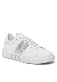 TwinSet - TWINSET Sneakersy 241TCP016 Biały. Kolor: biały. Materiał: skóra