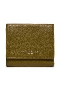 Gianni Chiarini Mały Portfel Damski Wallets Grain PF 5080 GRN Zielony. Kolor: zielony. Materiał: skóra