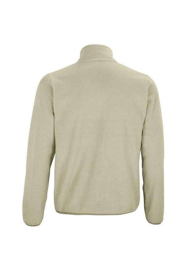 SOL'S - Męska Bluza Polarowa Factor Zapinana Na Zamek Błyskawiczny. Kolor: beżowy. Materiał: polar. Sezon: zima