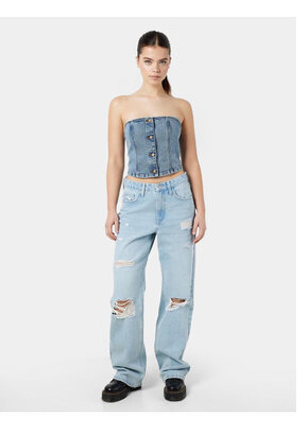 Noisy may - Noisy May Jeansy Frilla 27030393 Niebieski Straight Fit. Kolor: niebieski