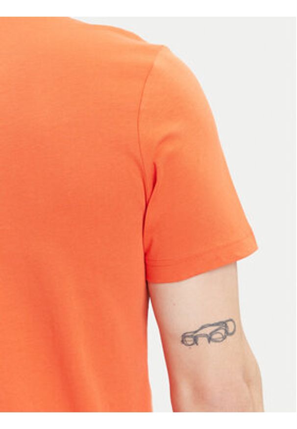 TOMMY HILFIGER - Tommy Hilfiger T-Shirt Fathers Day MW0MW39356 Pomarańczowy Regular Fit. Kolor: pomarańczowy. Materiał: bawełna