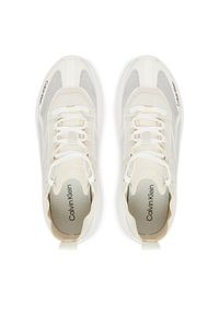 Calvin Klein Sneakersy Chunky Run Ckstripe Lup Rip HW0HW03005 05Z Écru. Kolor: kremowy. Materiał: materiał. Sport: bieganie #3