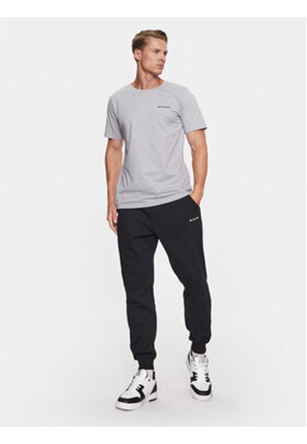 columbia - Columbia T-Shirt Rapid Ridge™ Back Graphic Tee II Szary Regular Fit. Kolor: szary. Materiał: bawełna, syntetyk