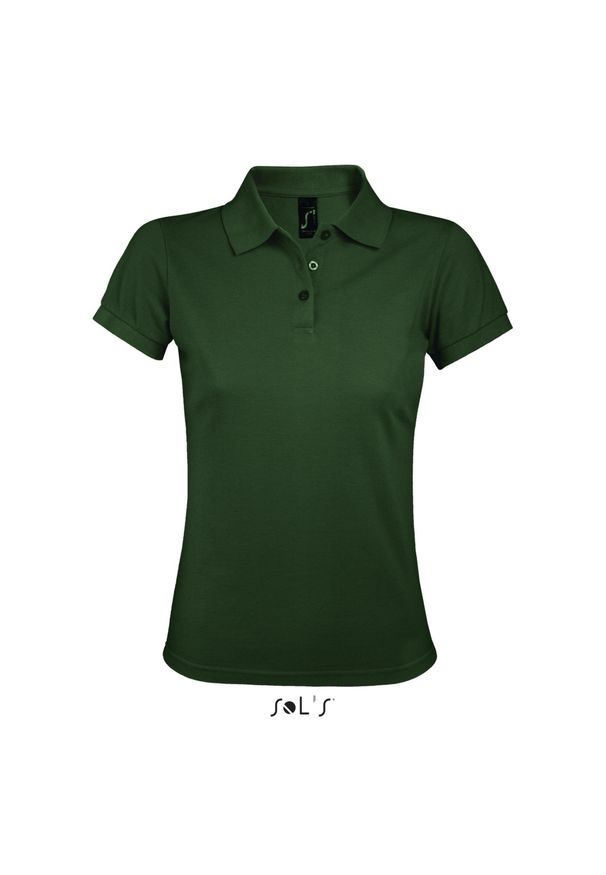 SOL'S - Damska koszulka polo Sol's Prime. Typ kołnierza: polo. Kolor: zielony. Styl: elegancki