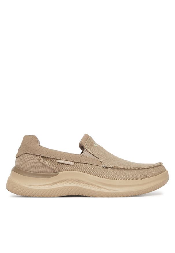 skechers - Skechers Półbuty Relaxed Fit: Hasting - Fielden 205066/TPE Beżowy. Kolor: beżowy. Materiał: materiał
