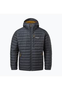 Kurtka puchowa męska Rab Microlight Alpine Jacket z kapturem. Typ kołnierza: kaptur. Kolor: szary. Materiał: puch