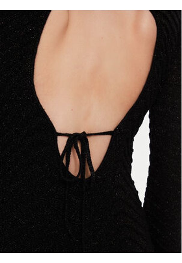 Guess Sukienka dzianinowa W5BK83 Z0192 Czarny Regular Fit. Kolor: czarny. Materiał: wiskoza