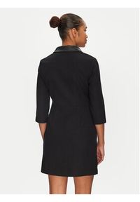 Morgan Sukienka dzianinowa 251-RUBIBI Czarny Slim Fit. Kolor: czarny. Materiał: syntetyk #4