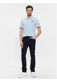 Karl Lagerfeld - KARL LAGERFELD Polo 745403 541233 Błękitny Regular Fit. Typ kołnierza: polo. Kolor: niebieski. Materiał: bawełna #3