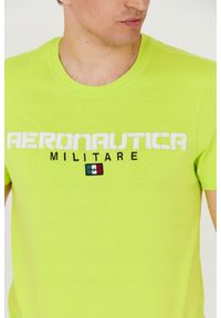 Aeronautica Militare - AERONAUTICA MILITARE Zielony bawełniany t-shirt męski, Rozmiar L. Kolor: zielony. Materiał: bawełna. Długość rękawa: krótki rękaw. Długość: krótkie. Wzór: haft #5
