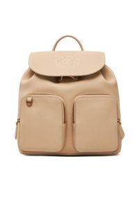 Pinko - PINKO Plecak Carrie Backpack PE 25 PLTT 104351 A1LF Beżowy. Kolor: beżowy. Materiał: skóra