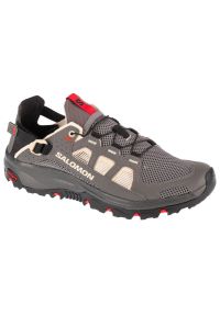 salomon - Buty Salomon Techamphibian 5 M 471149 szare. Kolor: szary. Materiał: tkanina, syntetyk. Szerokość cholewki: normalna. Sport: turystyka piesza