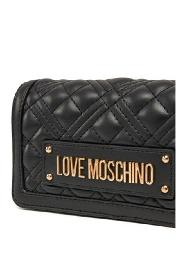 Love Moschino - LOVE MOSCHINO Torebka JC5681PP1MLA0000 Czarny. Kolor: czarny. Materiał: skórzane