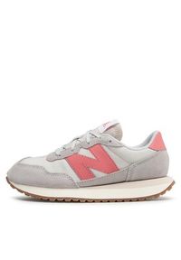 New Balance Sneakersy GS237PK Szary. Kolor: szary. Materiał: zamsz, skóra #5