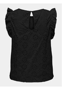 JDY Bluzka Vola 15312383 Czarny Regular Fit. Kolor: czarny. Materiał: bawełna #4
