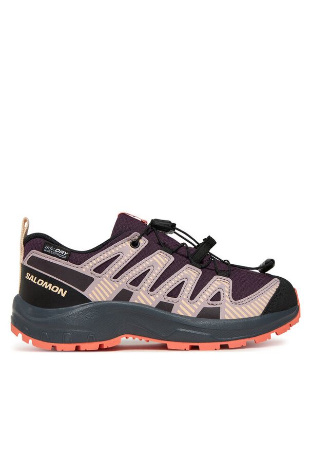 salomon - Trekkingi Salomon. Kolor: fioletowy. Sport: turystyka piesza