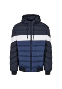 Kurtka Urban Classics colorblock bubble. Kolor: niebieski #1