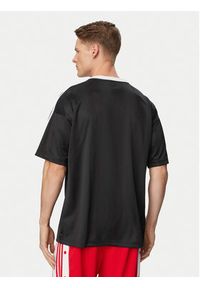Adidas - adidas T-Shirt adicolor Jacquard KD5830 Czarny Loose Fit. Kolor: czarny. Materiał: syntetyk #5