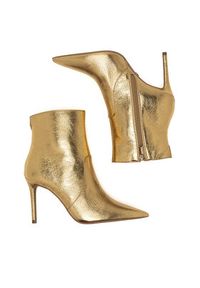 Nine West Botki BYCCC05 Złoty. Kolor: złoty. Materiał: materiał