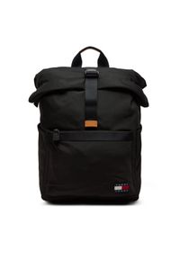 Tommy Jeans Plecak Tjm Essential Rolltop Backpack AM0AM12414 Czarny. Kolor: czarny. Materiał: materiał #1