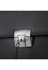 Wittchen - Teczka z kieszenią na laptopa 15,6” miękka czarna. Kolor: czarny. Materiał: skórzane. Styl: casual, biznesowy, klasyczny