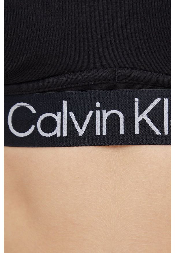 Calvin Klein Underwear - Biustonosz sportowy. Kolor: czarny. Rodzaj stanika: odpinane ramiączka