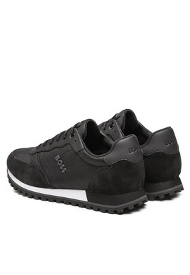 BOSS - Boss Sneakersy 50498133 Czarny. Kolor: czarny. Materiał: materiał