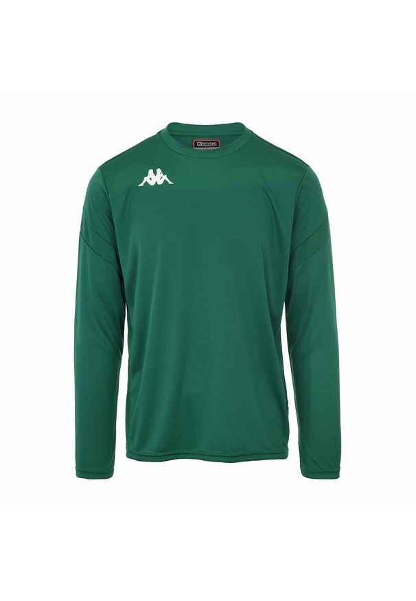 Jersey Kappa Dovol. Kolor: zielony. Materiał: jersey. Długość rękawa: długi rękaw. Sport: fitness