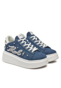 Karl Lagerfeld - KARL LAGERFELD Sneakersy Ankapri KL63526 Niebieski. Kolor: niebieski. Materiał: materiał #5