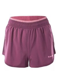 Hi-tec - Shorty Damskie Trening Laria. Kolor: fioletowy, różowy, wielokolorowy. Sport: fitness