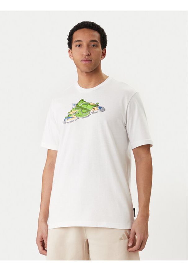 Adidas - adidas T-Shirt Novelty Mini Graphic JZ5037 Biały Regular Fit. Kolor: biały. Materiał: bawełna