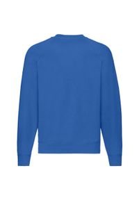 FRUIT OF THE LOOM - Klasyczna Bluza Raglanowa Unisex Dla Dorosłych. Kolor: niebieski. Długość rękawa: raglanowy rękaw