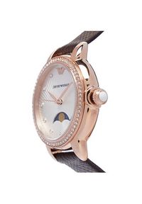 Emporio Armani Zegarek Mia AR11568 Brązowy. Kolor: brązowy. Materiał: skóra #5