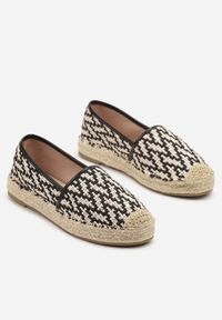 Born2be - Czarne Espadryle z Ozdobną Plecionką Nimilithae. Okazja: na co dzień. Kolor: czarny. Materiał: jeans. Sezon: lato. Styl: casual, elegancki #3