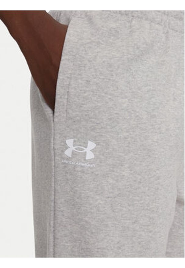 Under Armour Spodnie dresowe Ua Rival 1382735 Szary Loose Fit. Kolor: szary. Materiał: bawełna