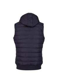 Urban Classics - Męska Pikowana Kamizelka Z Kapturem W Kontrastowym Kolorze. Typ kołnierza: kaptur. Kolor: biały, wielokolorowy, czarny. Sport: turystyka piesza #2