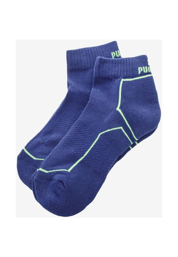 ZEAGLE - Puma Performance Skarpetki Sportowe 2-Pak Neon Niebieski 43-46. Kolor: niebieski. Materiał: poliester, poliamid, bawełna, elastan. Sport: fitness