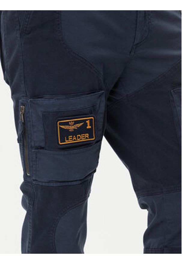 Aeronautica Militare Spodnie materiałowe 252PA1664UCT04241 Granatowy Regular Fit. Kolor: niebieski. Materiał: bawełna