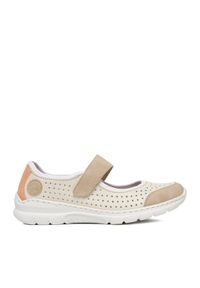 Rieker Półbuty CEO-L32B5-81 Écru. Materiał: skóra #1
