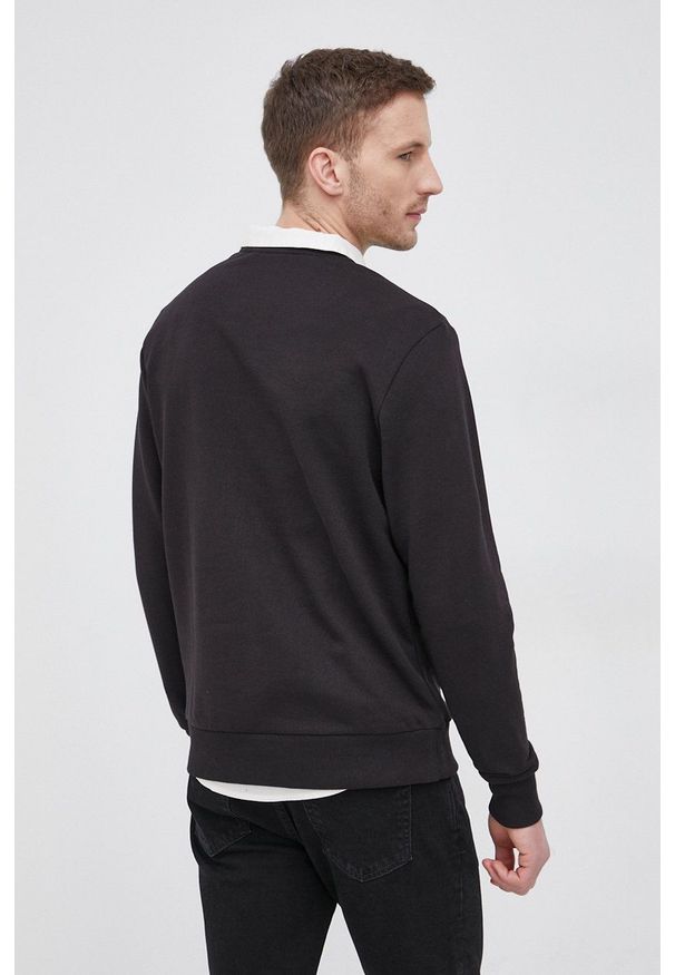 Calvin Klein - Bluza bawełniana. Okazja: na co dzień. Kolor: czarny. Materiał: bawełna. Wzór: nadruk. Styl: casual